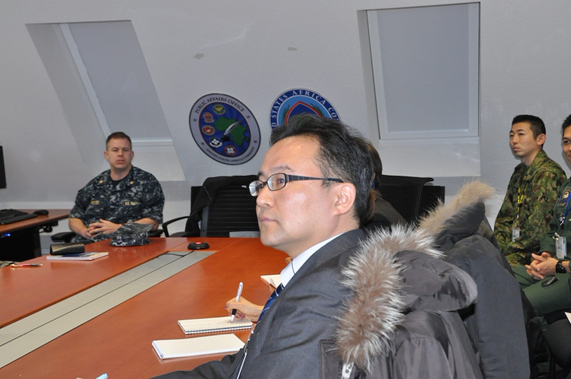 Japanese PAOs visit AFRICOM