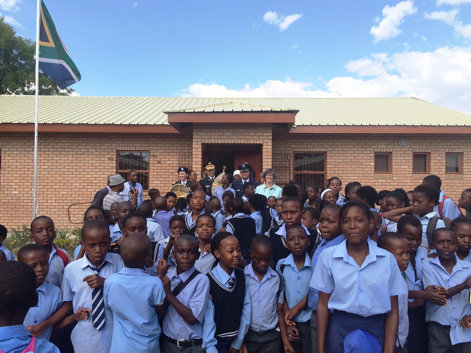 Humanitarian Assistance Program Helps with School Construction in South Africa (1) of (3)