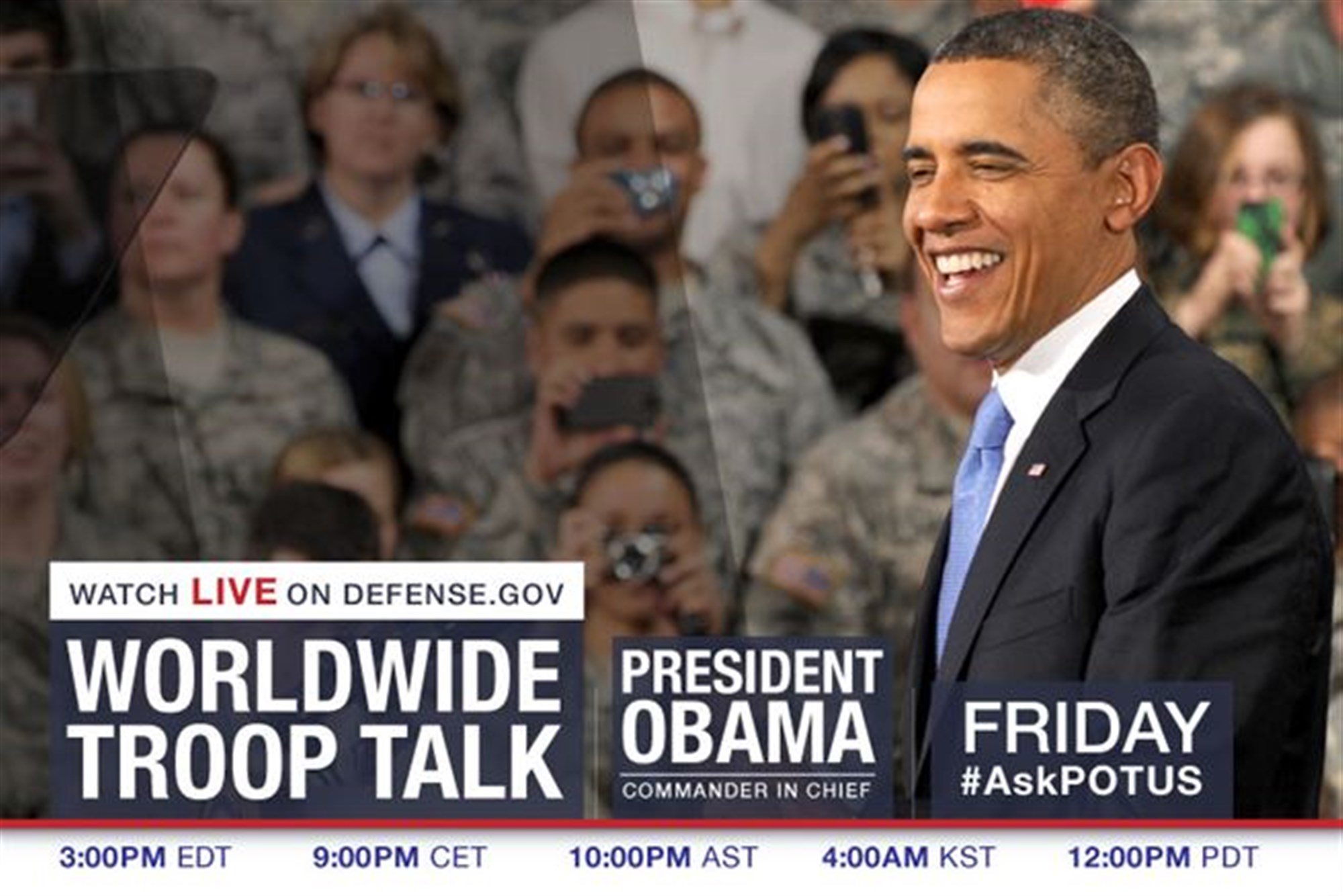 President Obama Holds Troop Talk (1) of (1)
