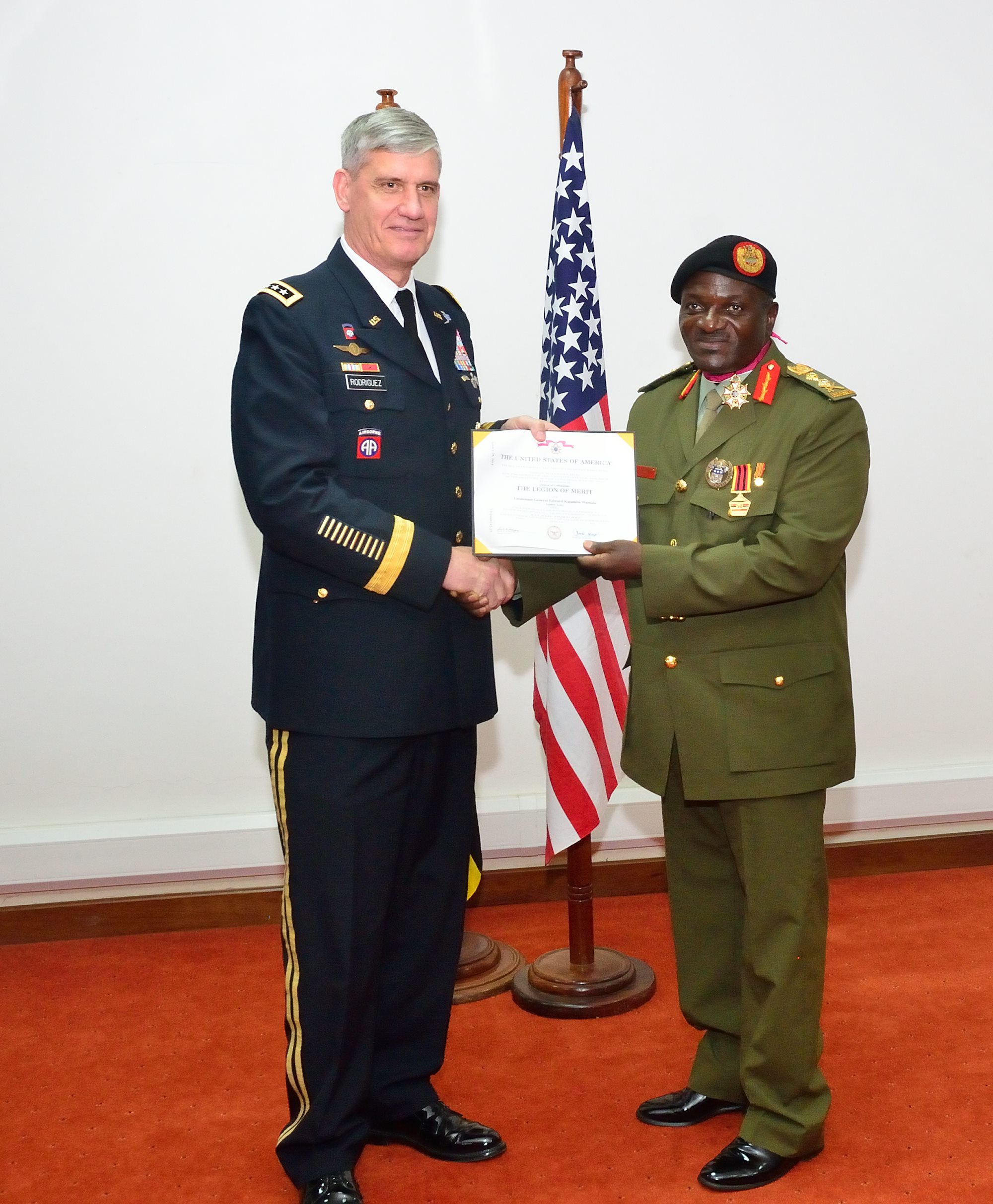 AFRICOM Commander Visits Uganda, Presents Legions of Merit (4) of (4)