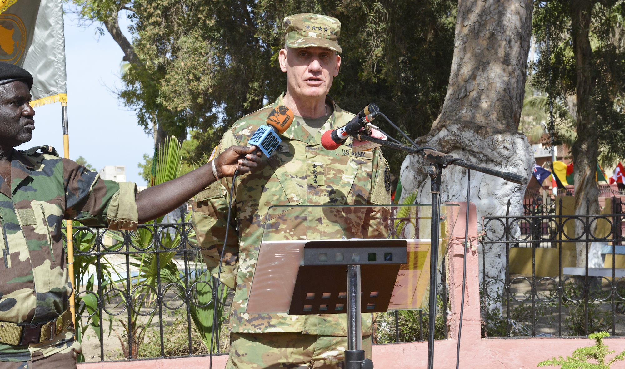 AFRICOM Commander Speaks at Flintlock Closing Ceremony (4) of (6)