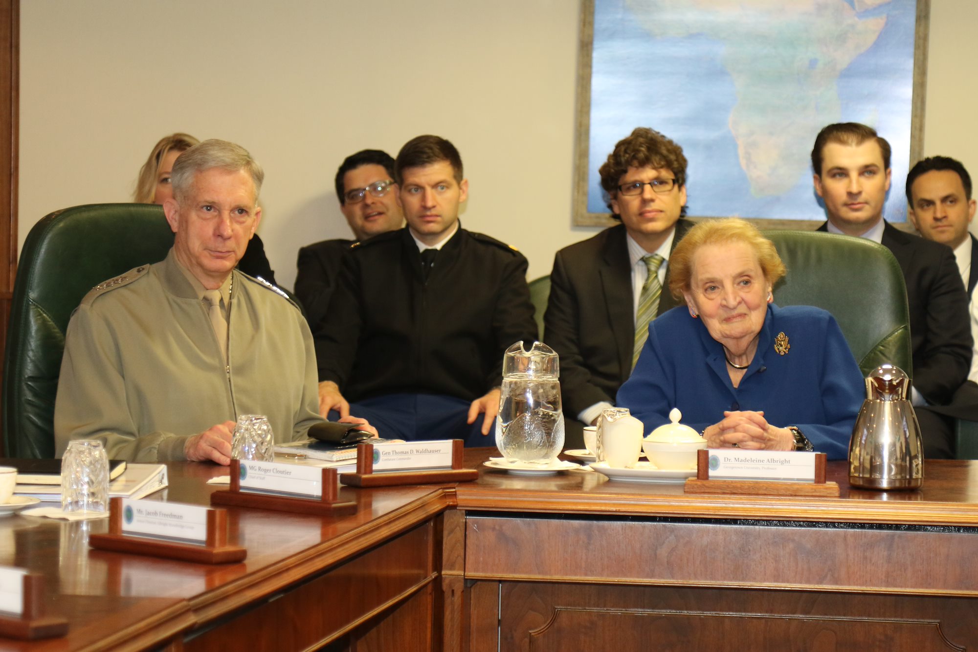 AFRICOM hosts former Secretary of State Madeleine Albright