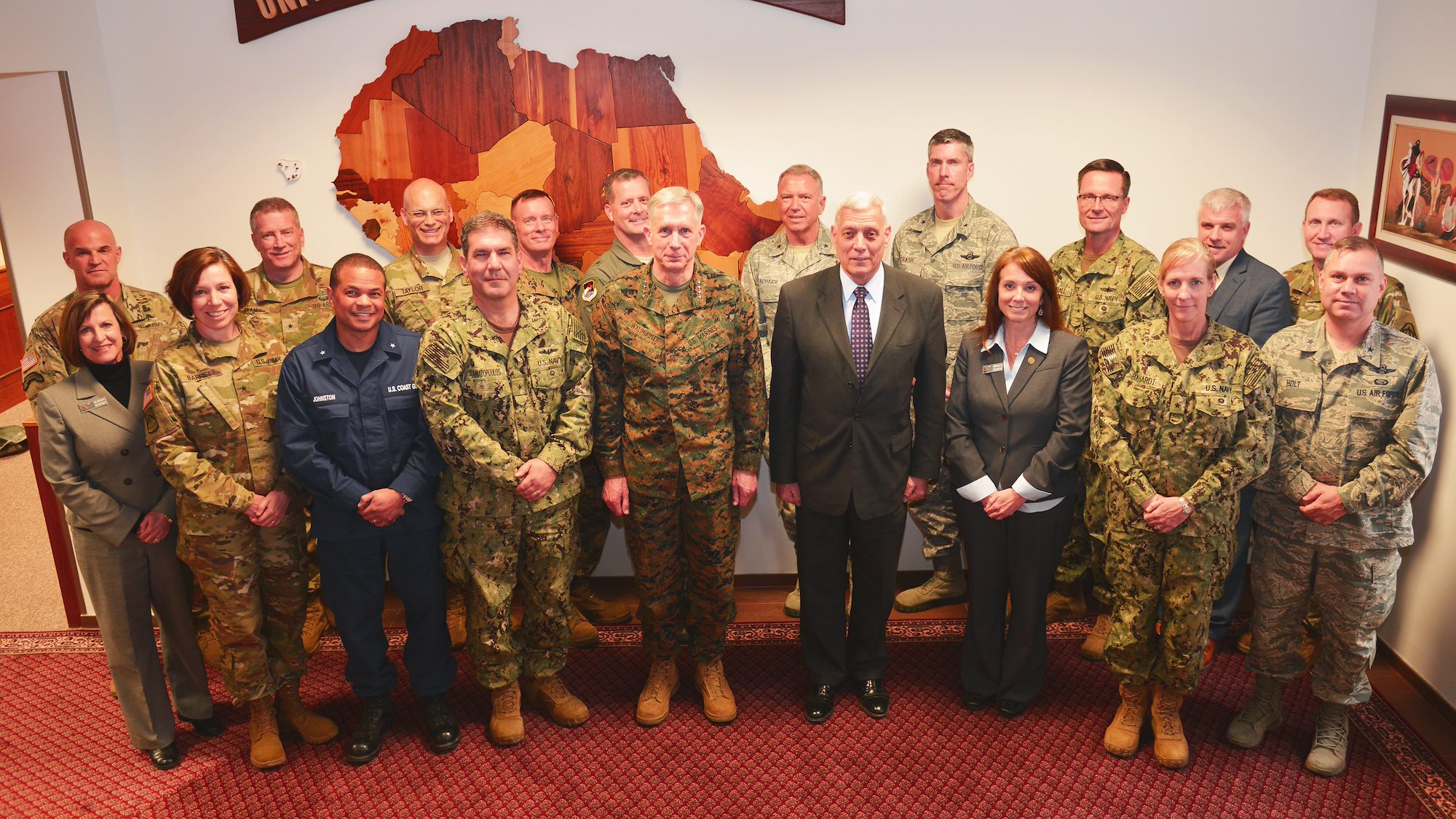 USAFRICOM hosts newly promoted brigadier generals &amp; rear admirals as a part of the CAPSTONE program.