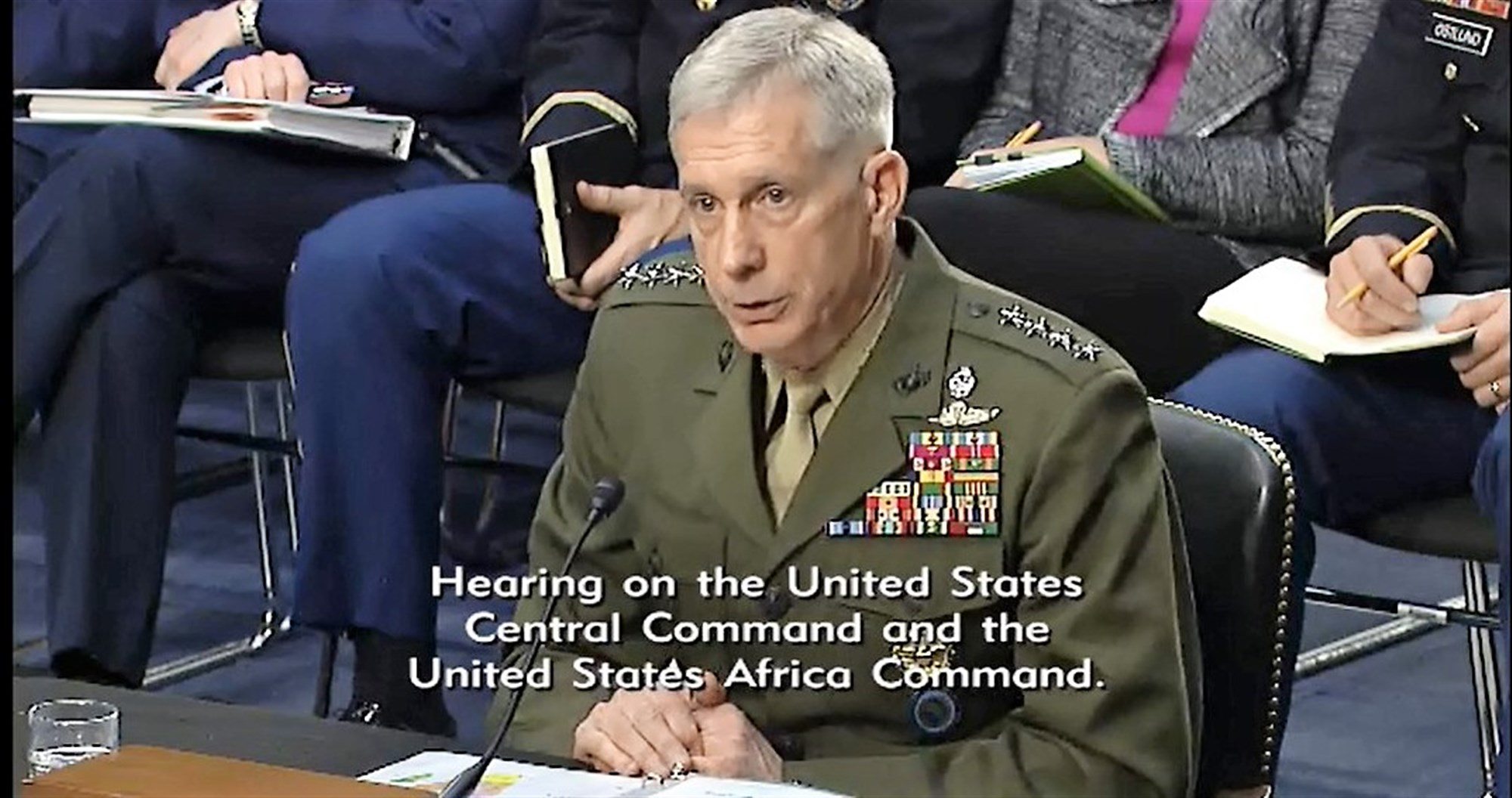 Commander delivers annual statement to the Senate House Services Committee