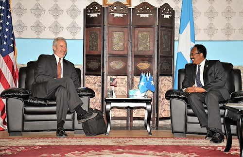 AFRICOM, CJTF-HOA Commanders meet Somalia President