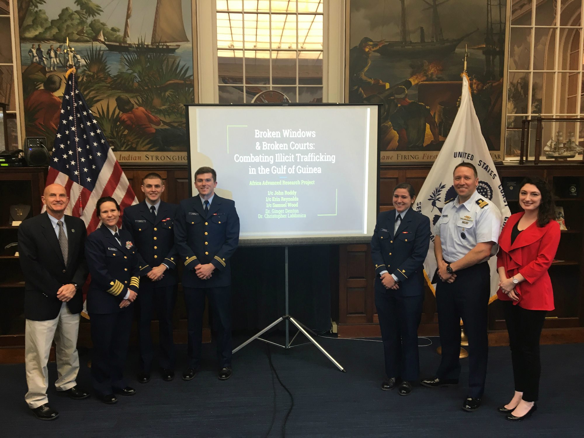 U.S. Coast Guard Academy cadets’ research seeks ways to improve anti-trafficking efforts in Gulf of Guinea