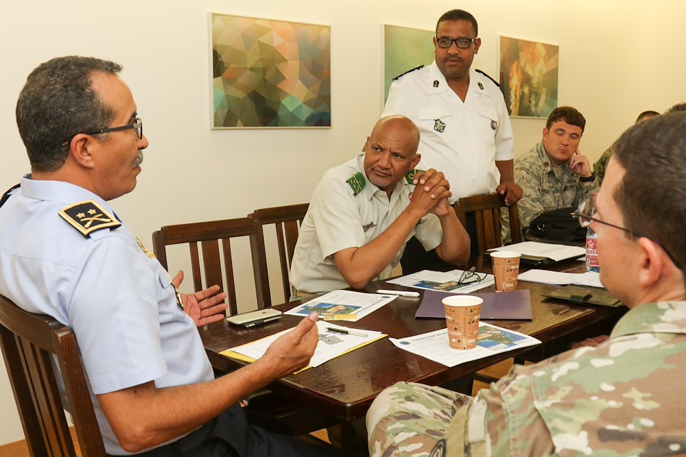 Mauritania military leaders participate in AFRICOM hosted country cooperation meeting