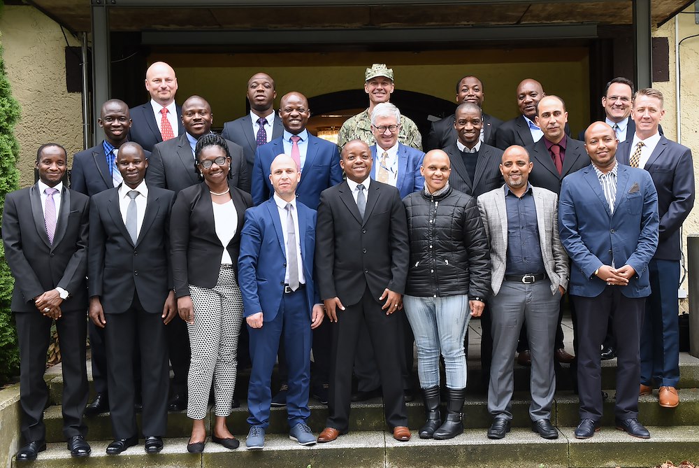 Marshall Center African students meet with AFRICOM staff during visit