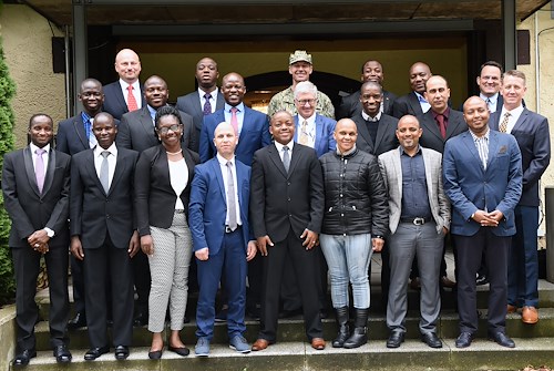 Marshall Center African students meet with AFRICOM staff during visit