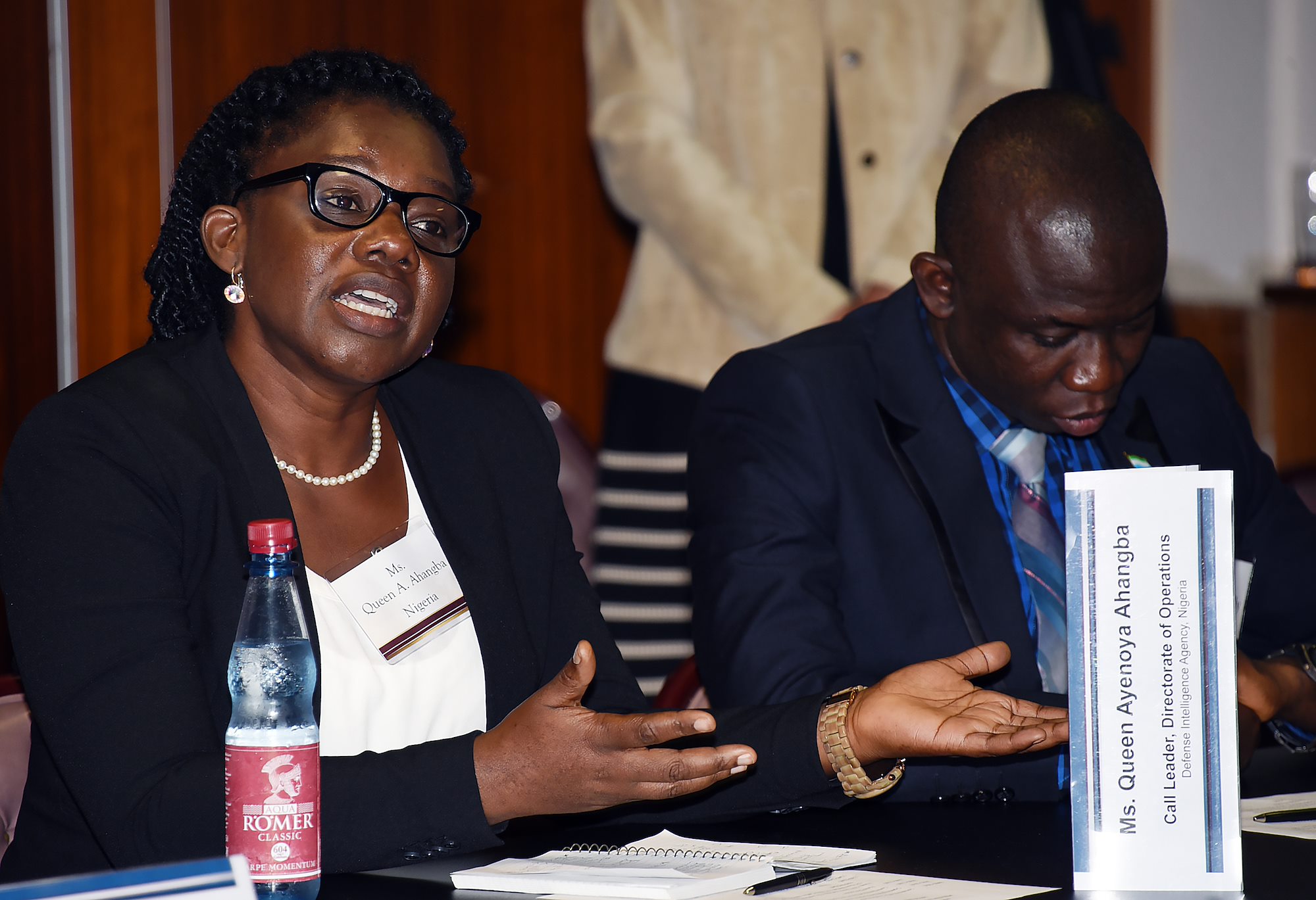 Marshall Center African students meet with AFRICOM staff during visit