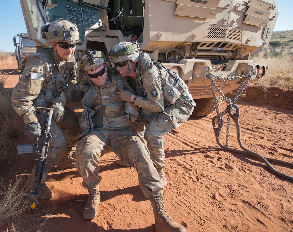 Complex drill in Africa challenges, preps young Army truck drivers for combat