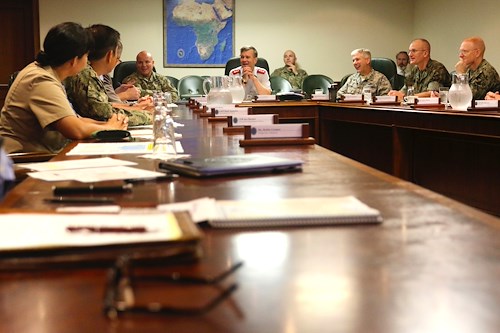 European Union Director of Military Staff Visits AFRICOM