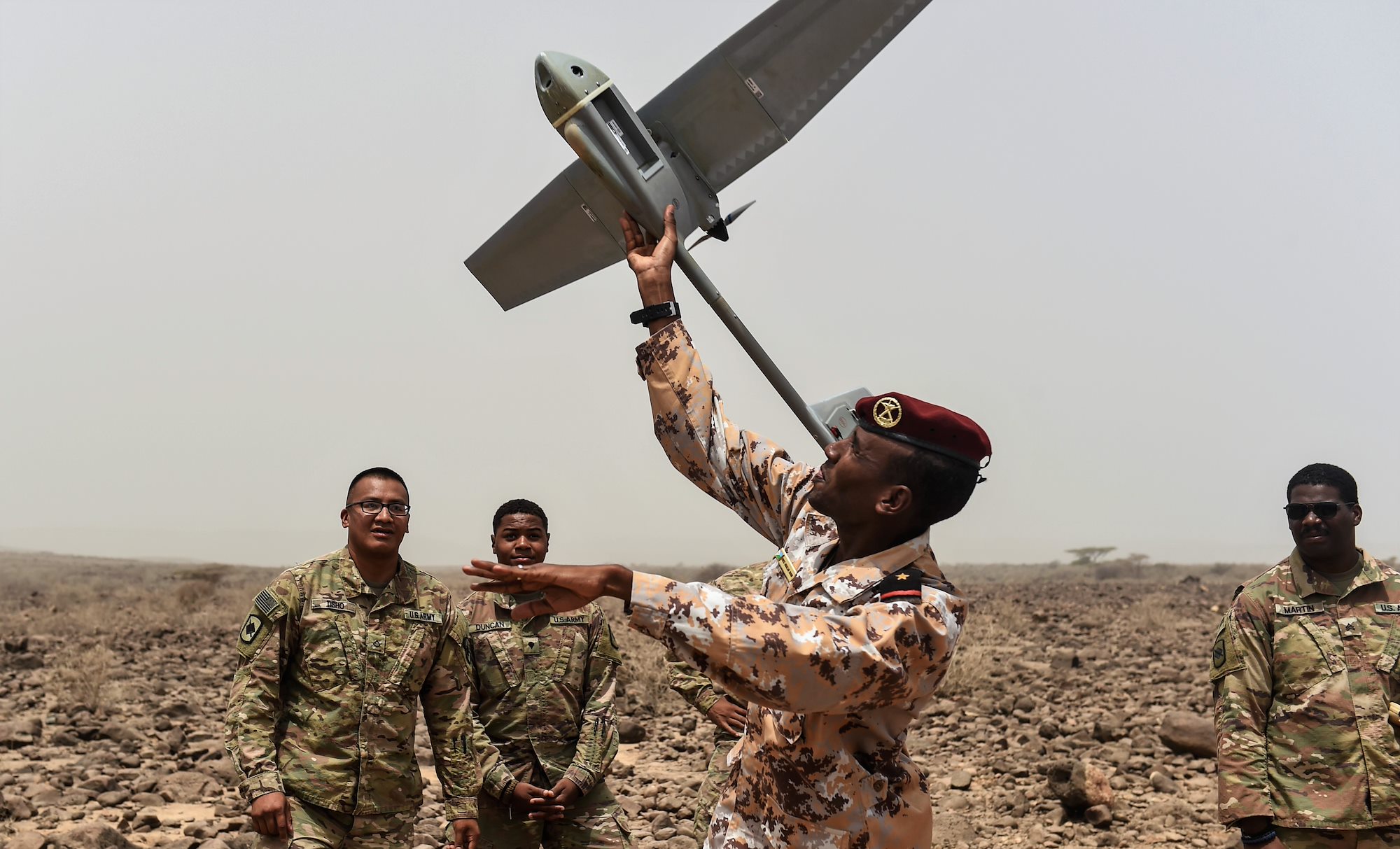 CJTF-HOA conducts Raven RQ-11 demo for Djiboutian Forces