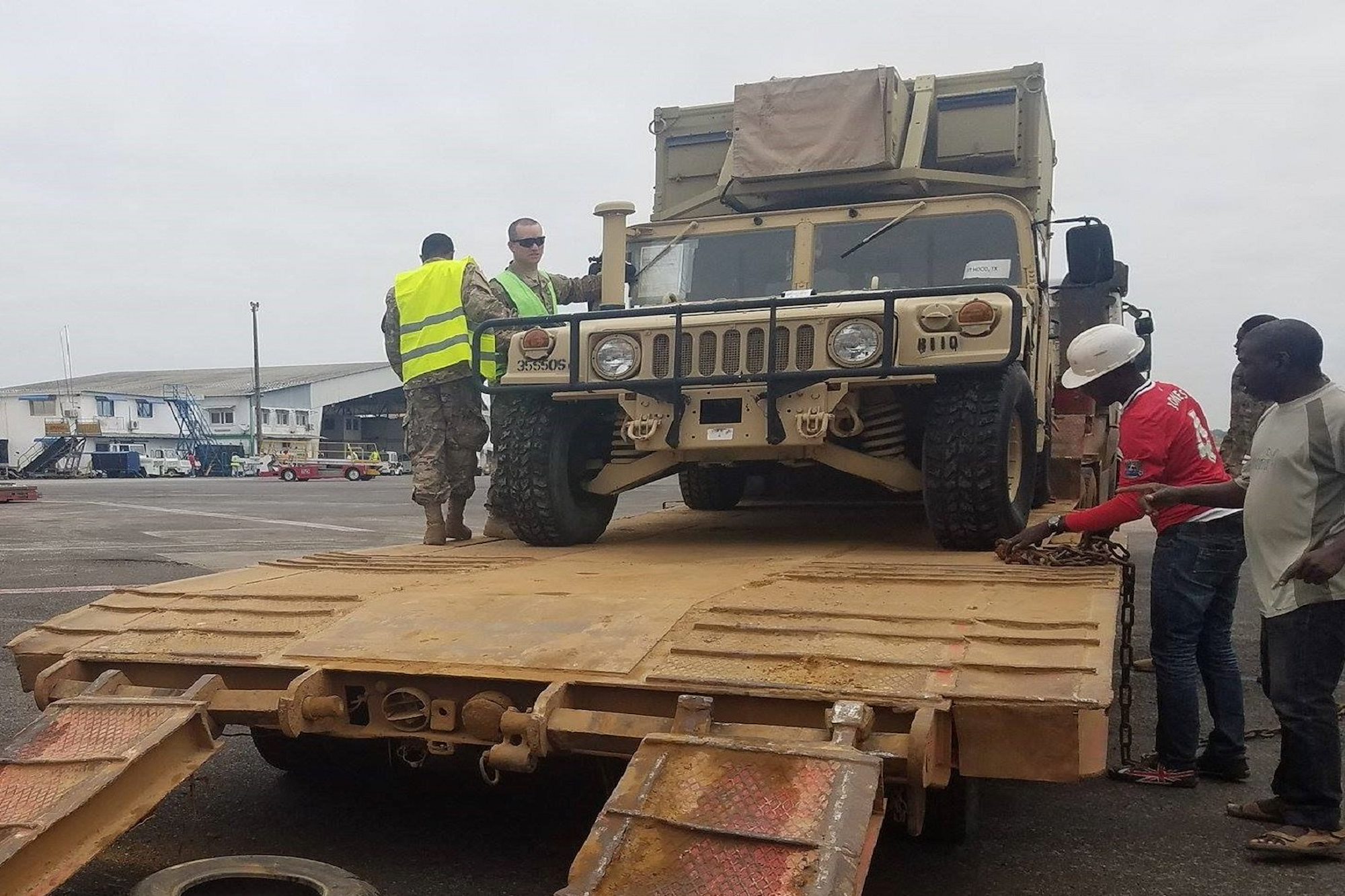 383rd Movement Control Team conducts joint inspections on cargo scheduled for Africa