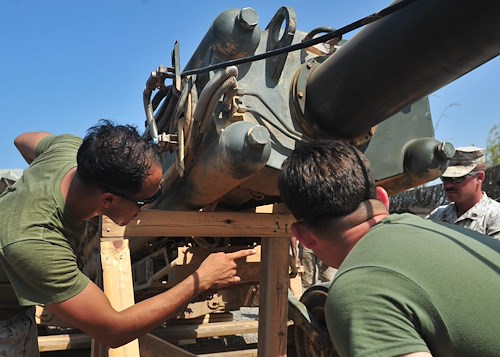 Marines and Navy Seabees work joint construction project in Djibouti