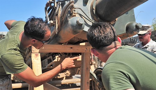 Marines and Navy Seabees work joint construction project in Djibouti