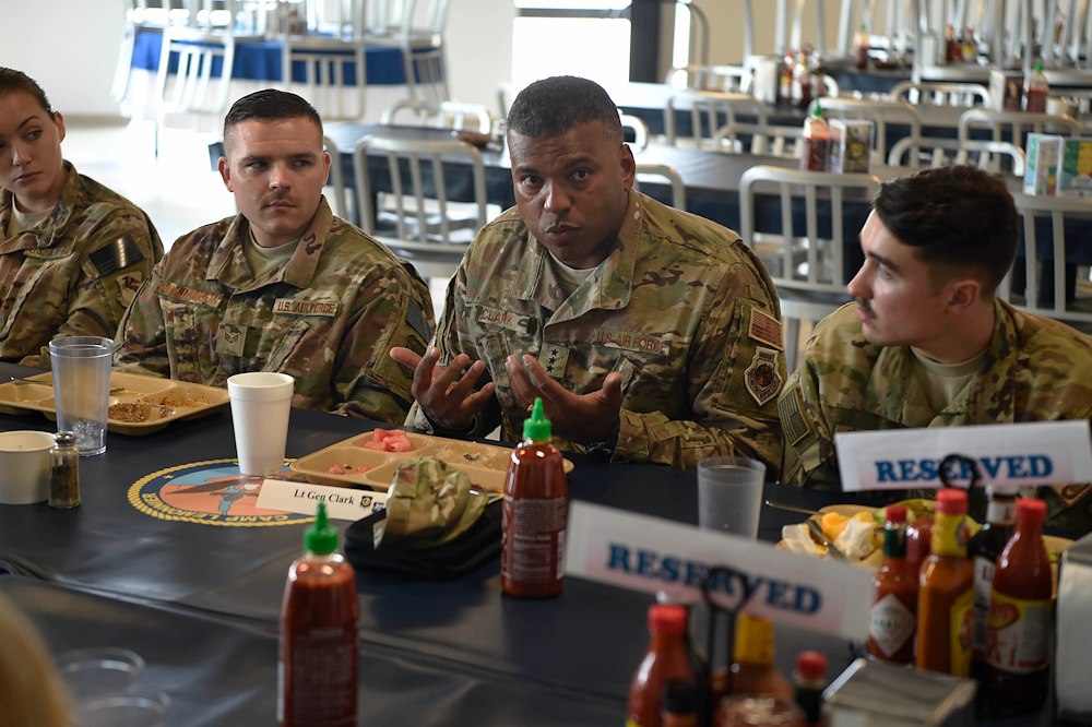 3rd Air Force commander and command chief visit AFAFRICA Airmen
