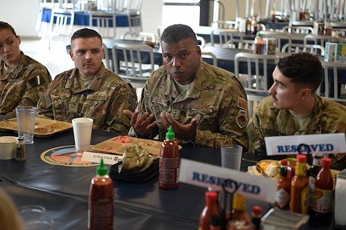 3rd Air Force commander and command chief visit AFAFRICA Airmen