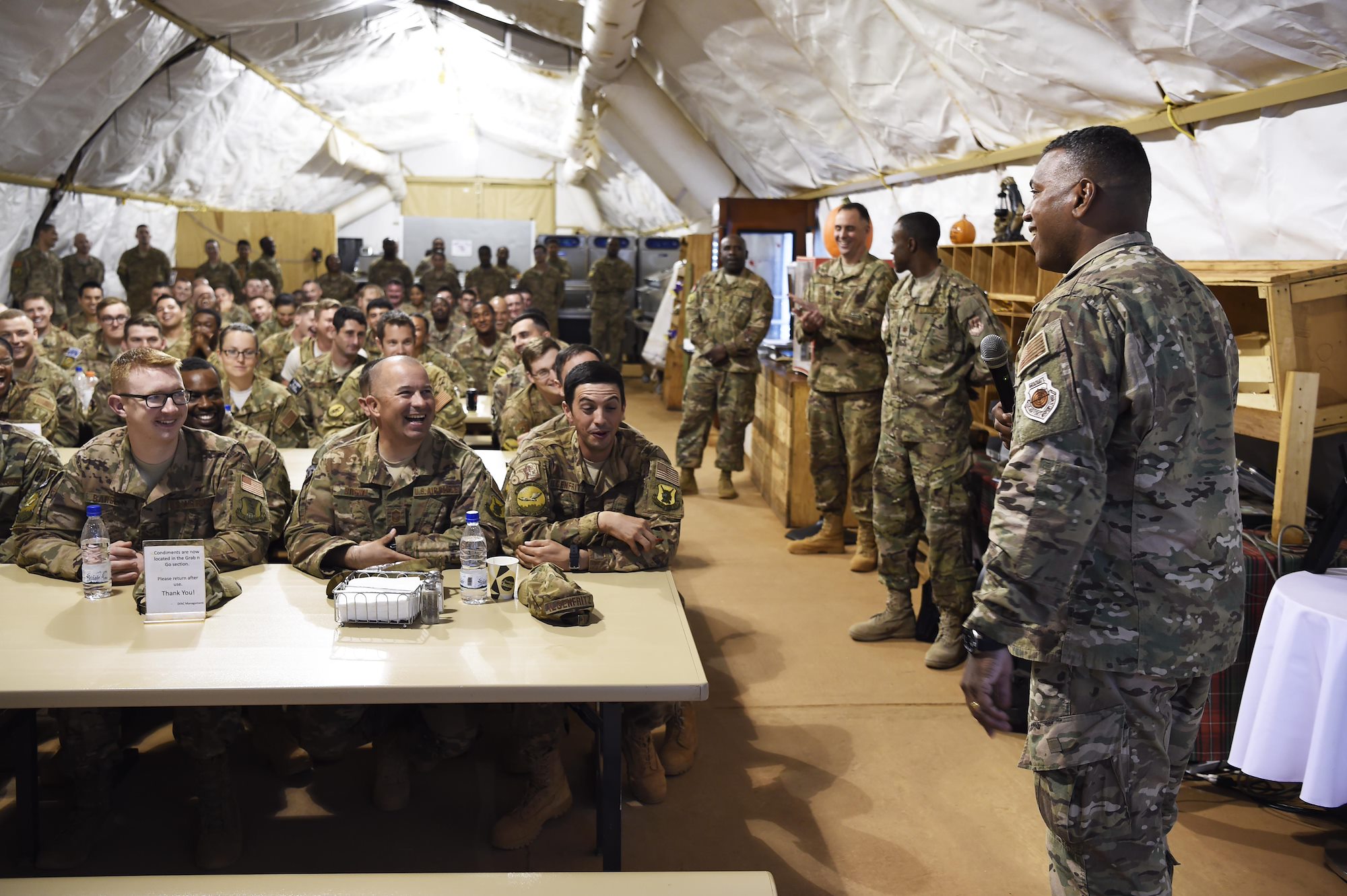 3rd Air Force commander and command chief visit AFAFRICA Airmen