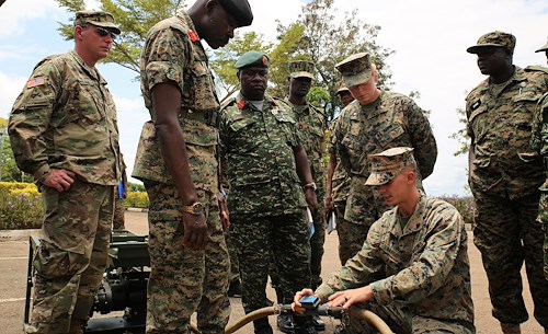 Promising future: SPMAGTF-CR-AF LCE Marines and Sailors concludes first phase of training UPDF soldiers