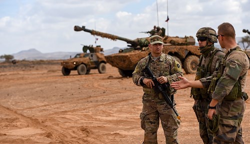 US service members hunker down for French Desert Commando Course