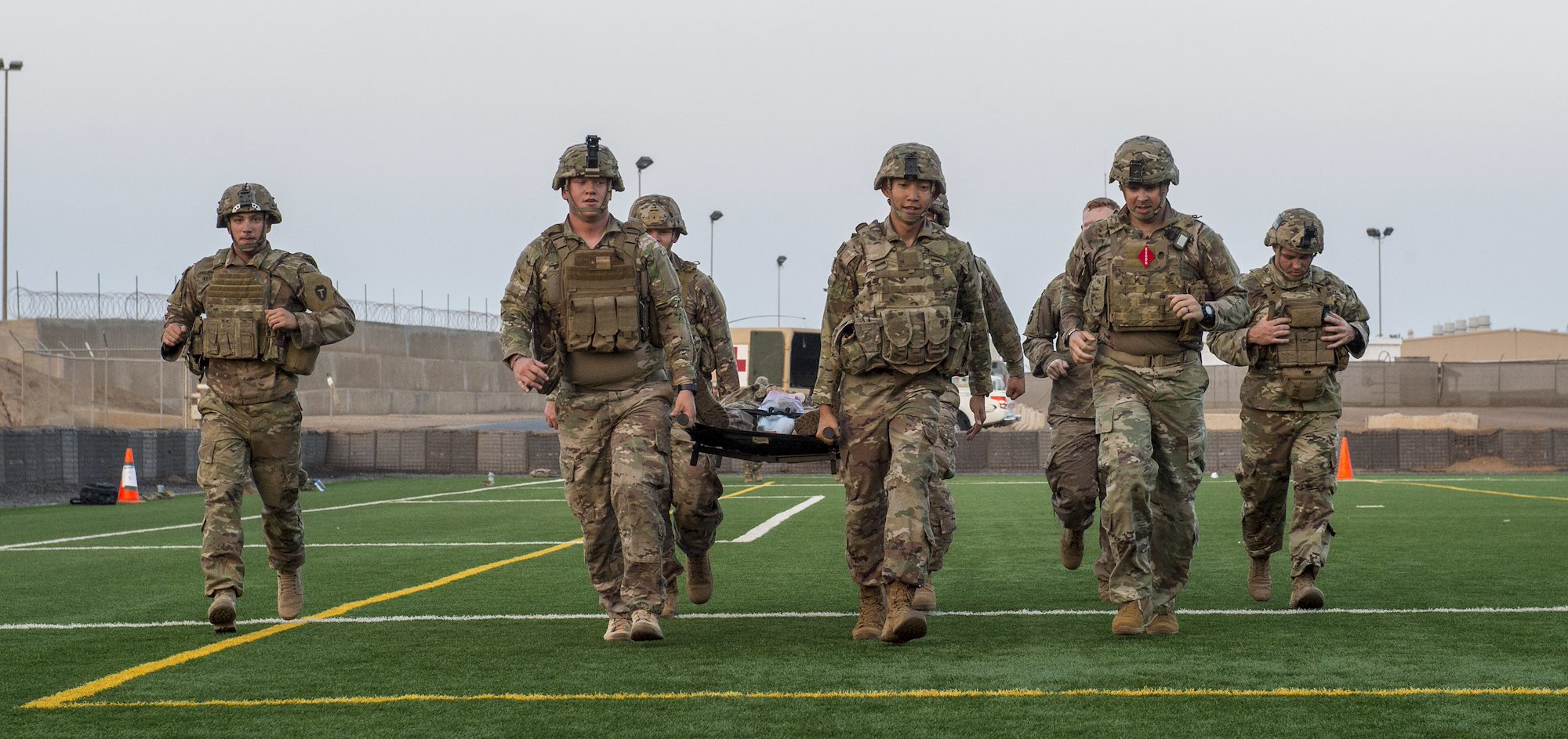 CJTF-HOA Site Security Team conducts medical training
