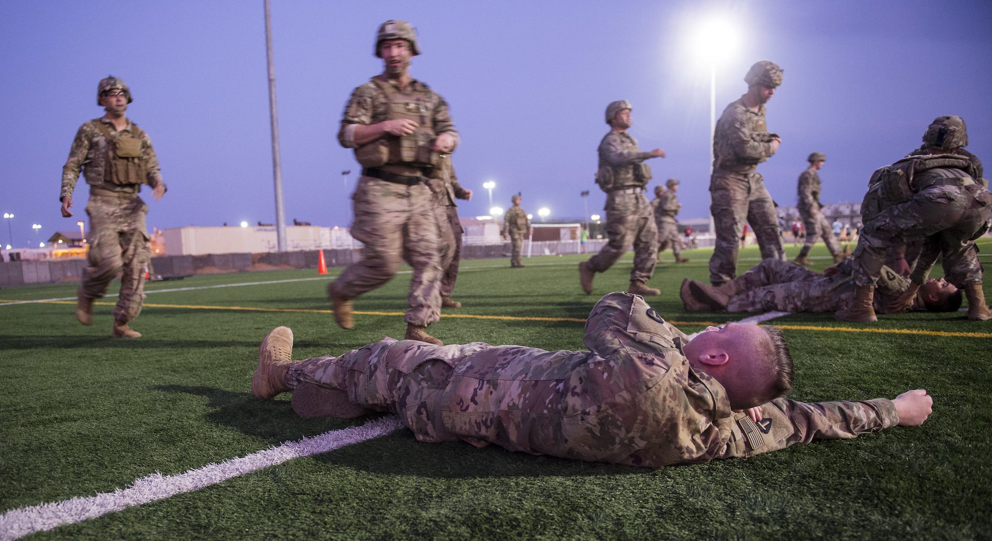 CJTF-HOA Site Security Team conducts medical training