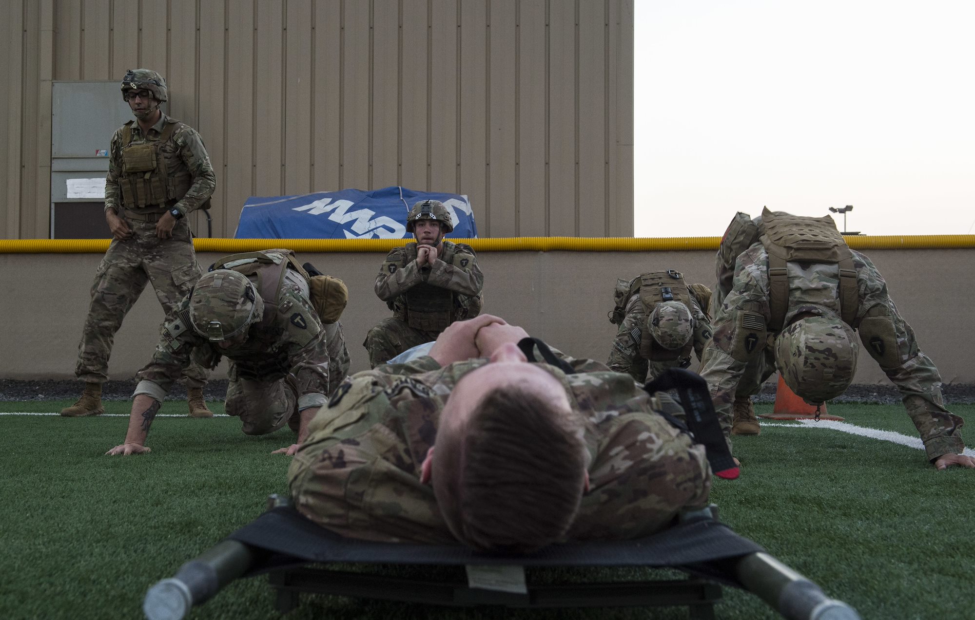 CJTF-HOA Site Security Team conducts medical training