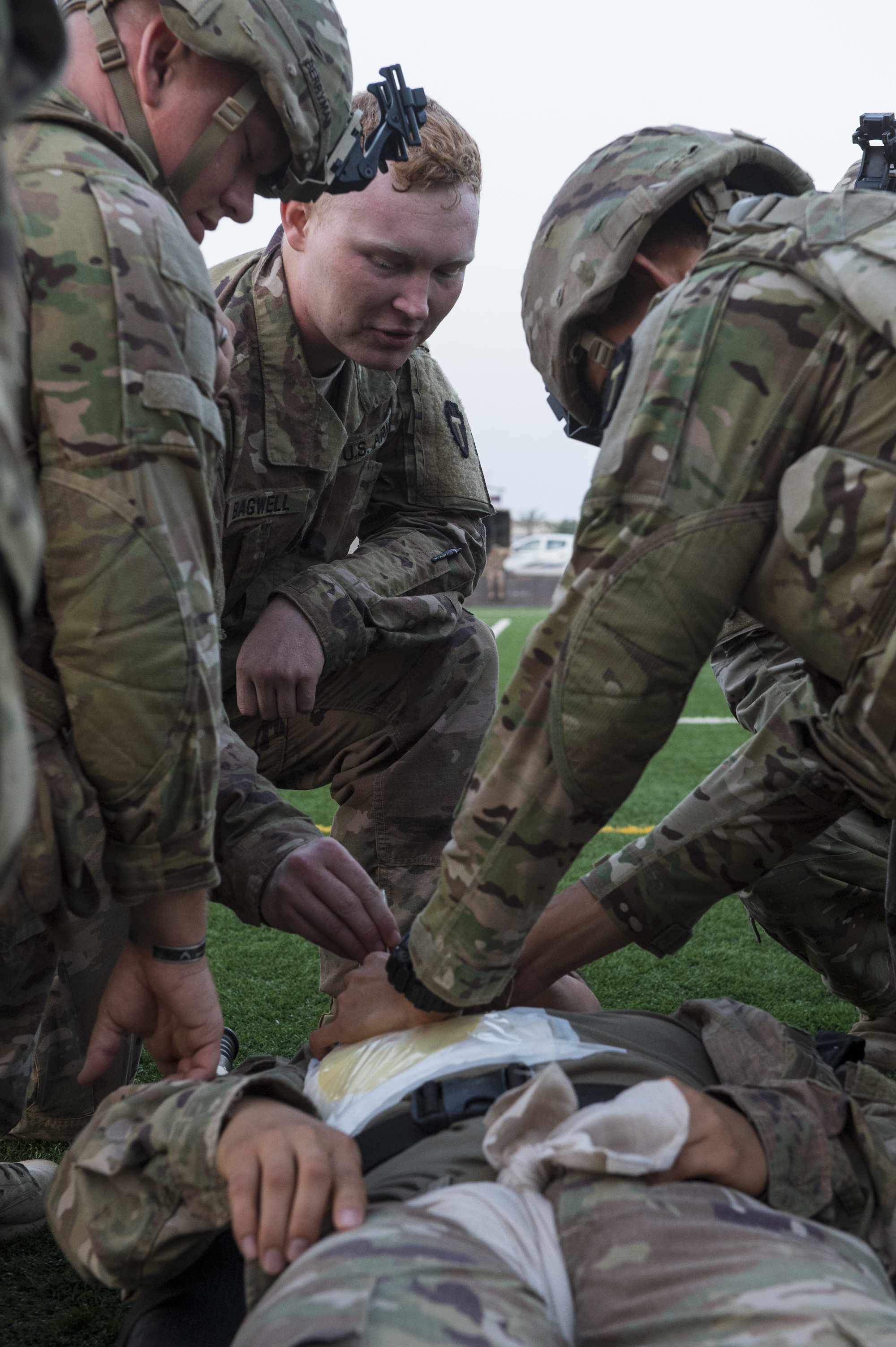 CJTF-HOA Site Security Team conducts medical training