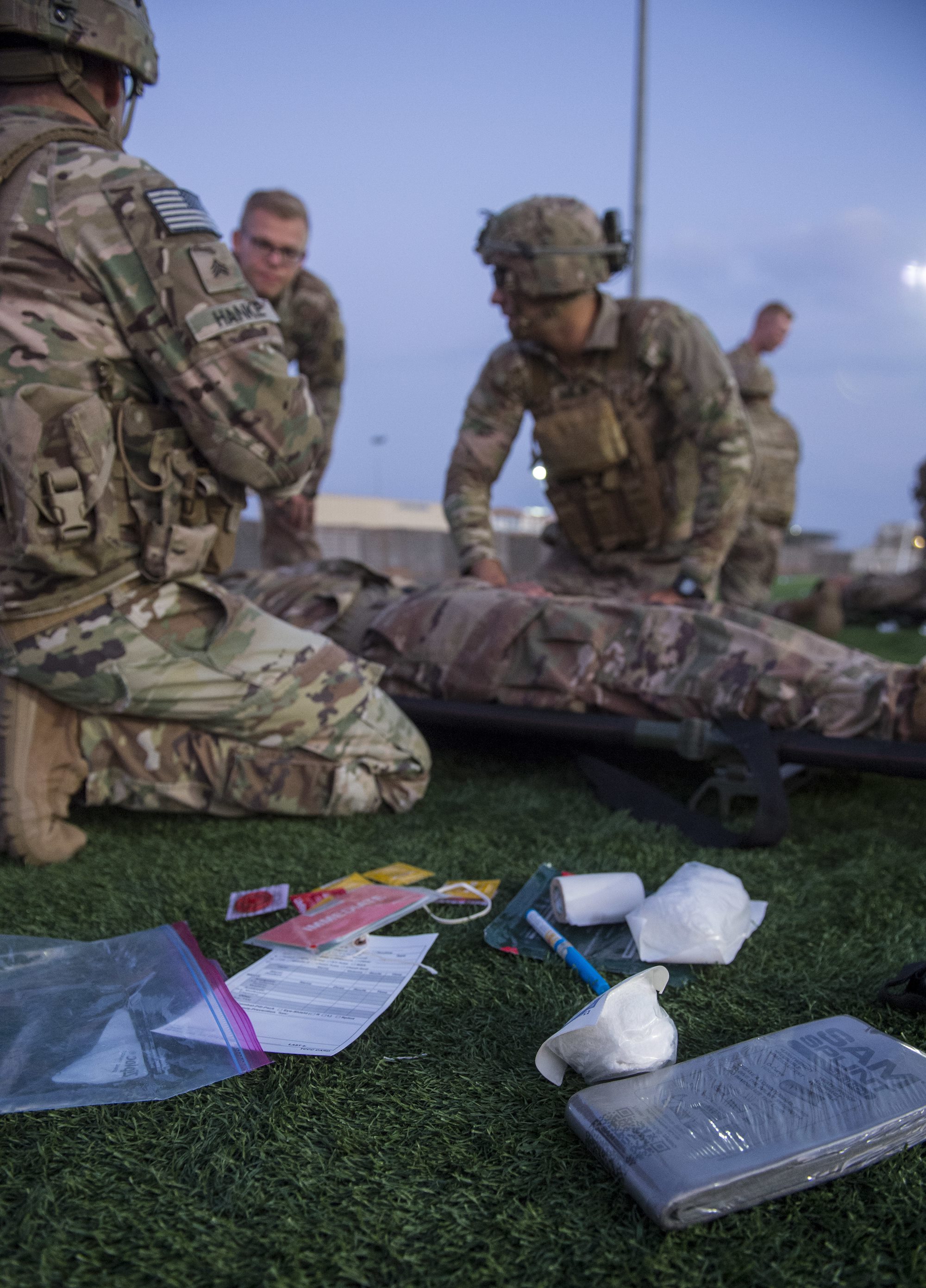 CJTF-HOA Site Security Team conducts medical training