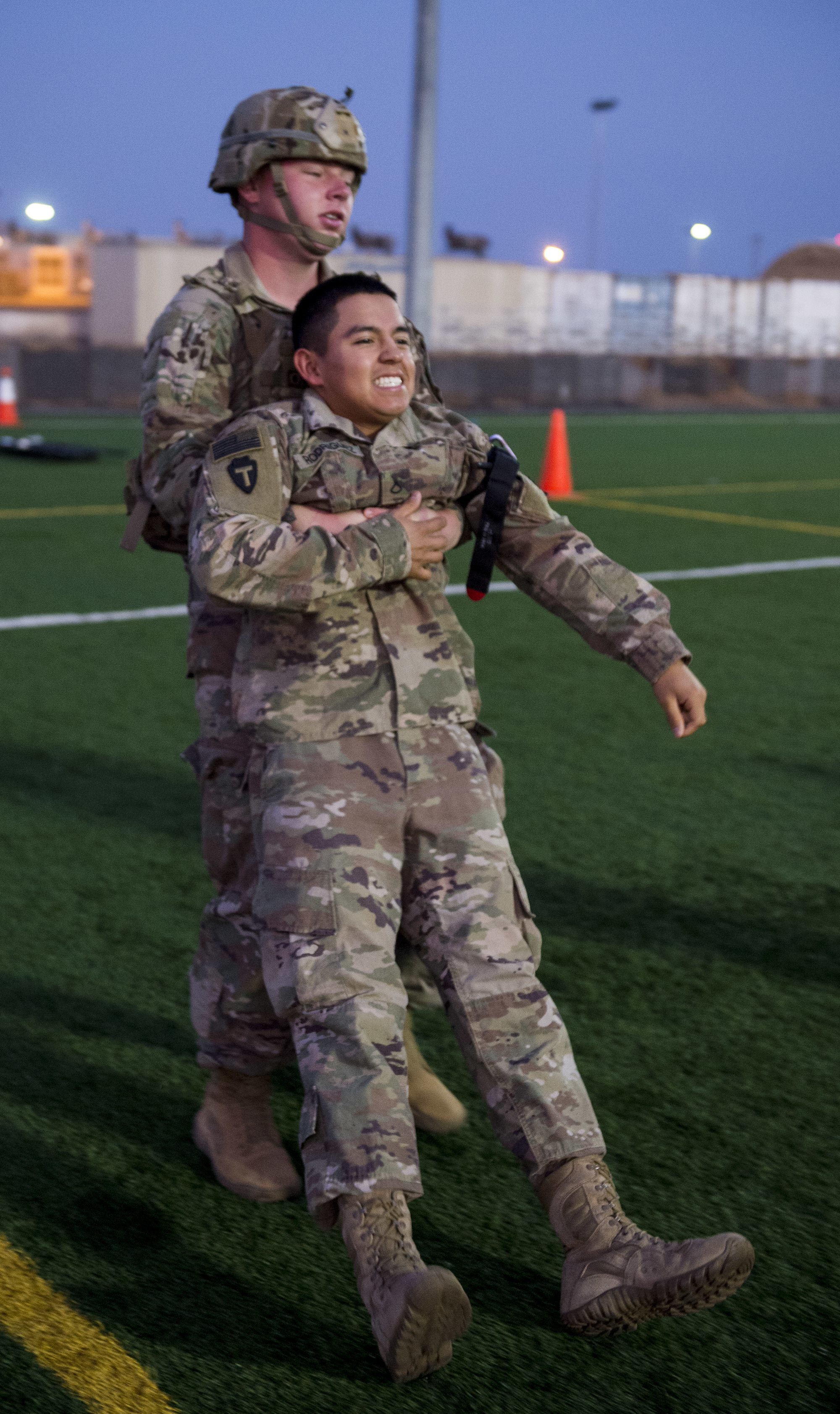 CJTF-HOA Site Security Team conducts medical training