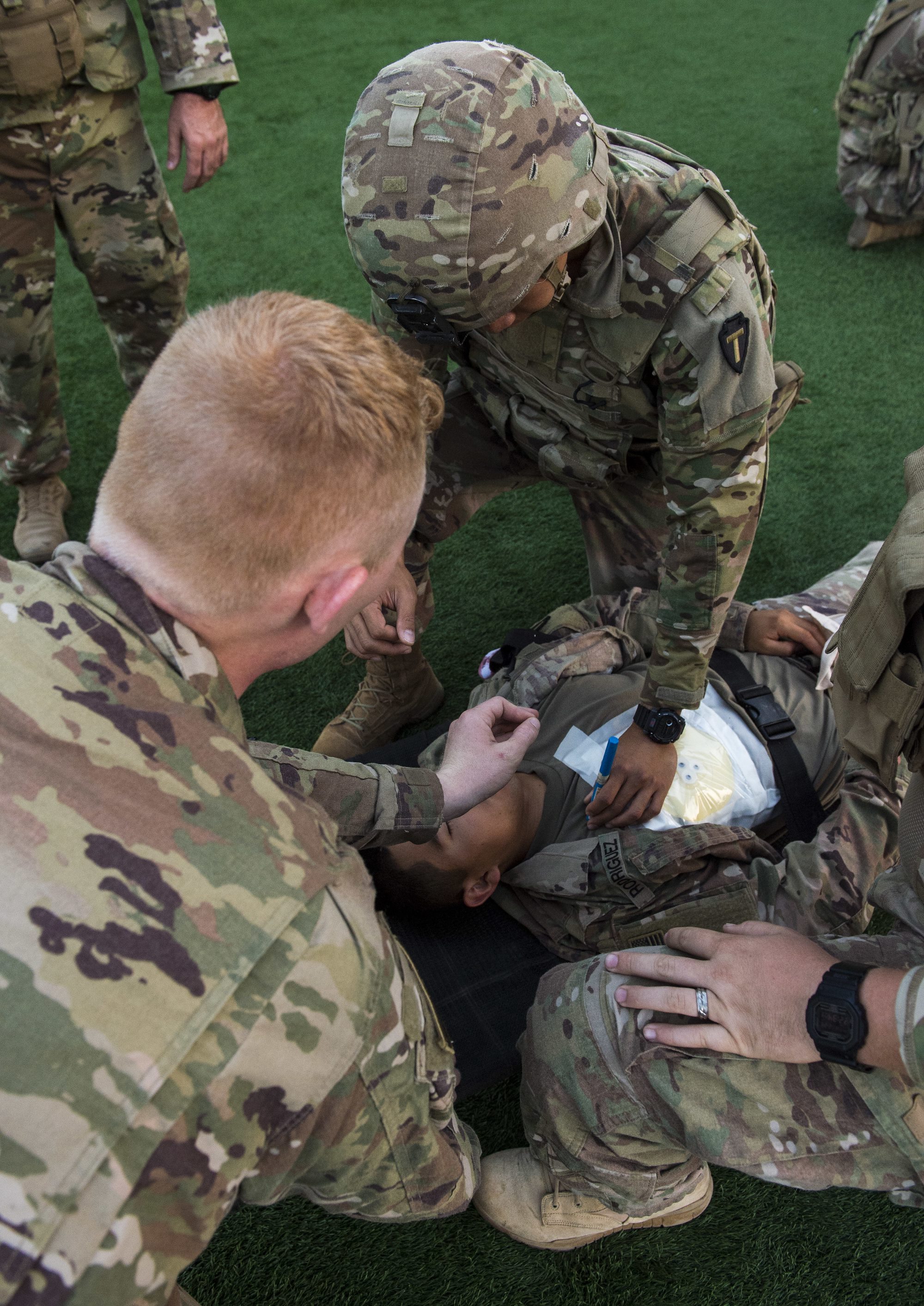 CJTF-HOA Site Security Team conducts medical training