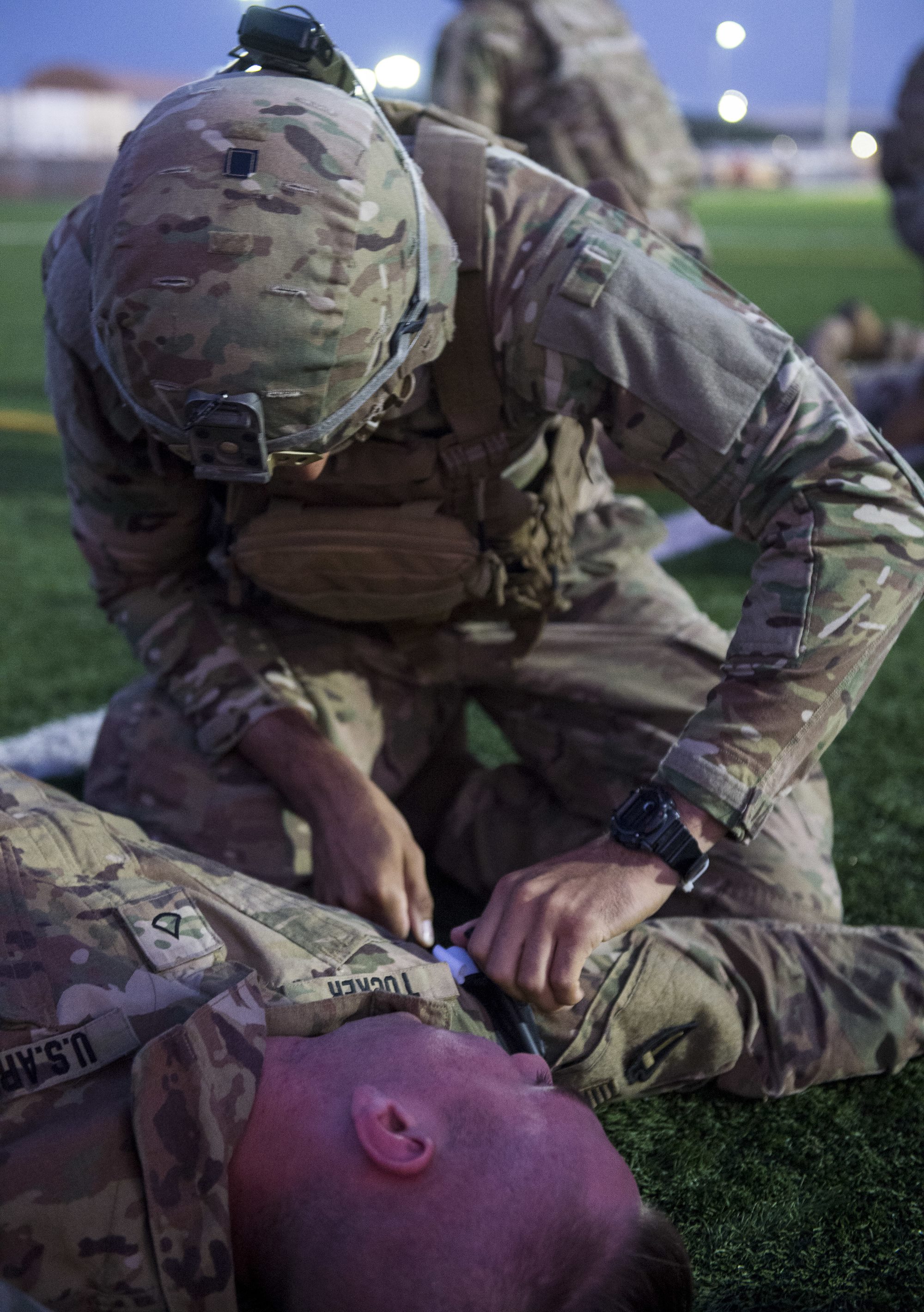 CJTF-HOA Site Security Team conducts medical training