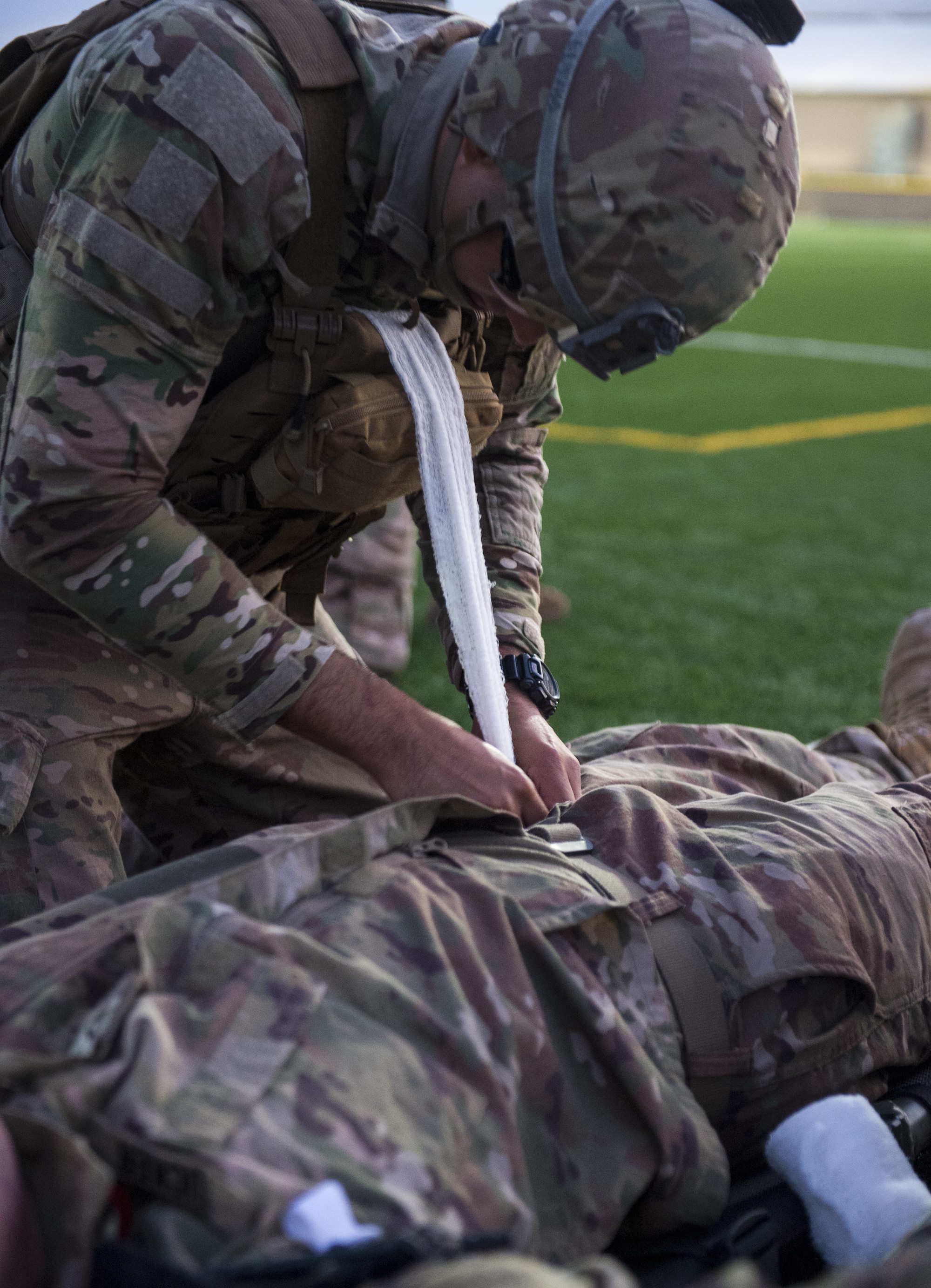 CJTF-HOA Site Security Team conducts medical training