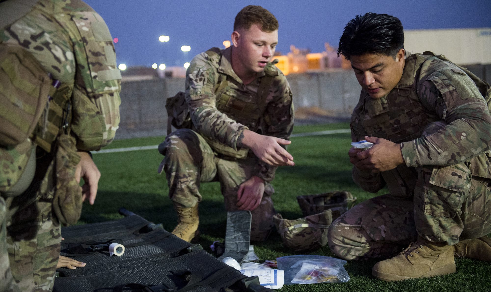 CJTF-HOA Site Security Team conducts medical training
