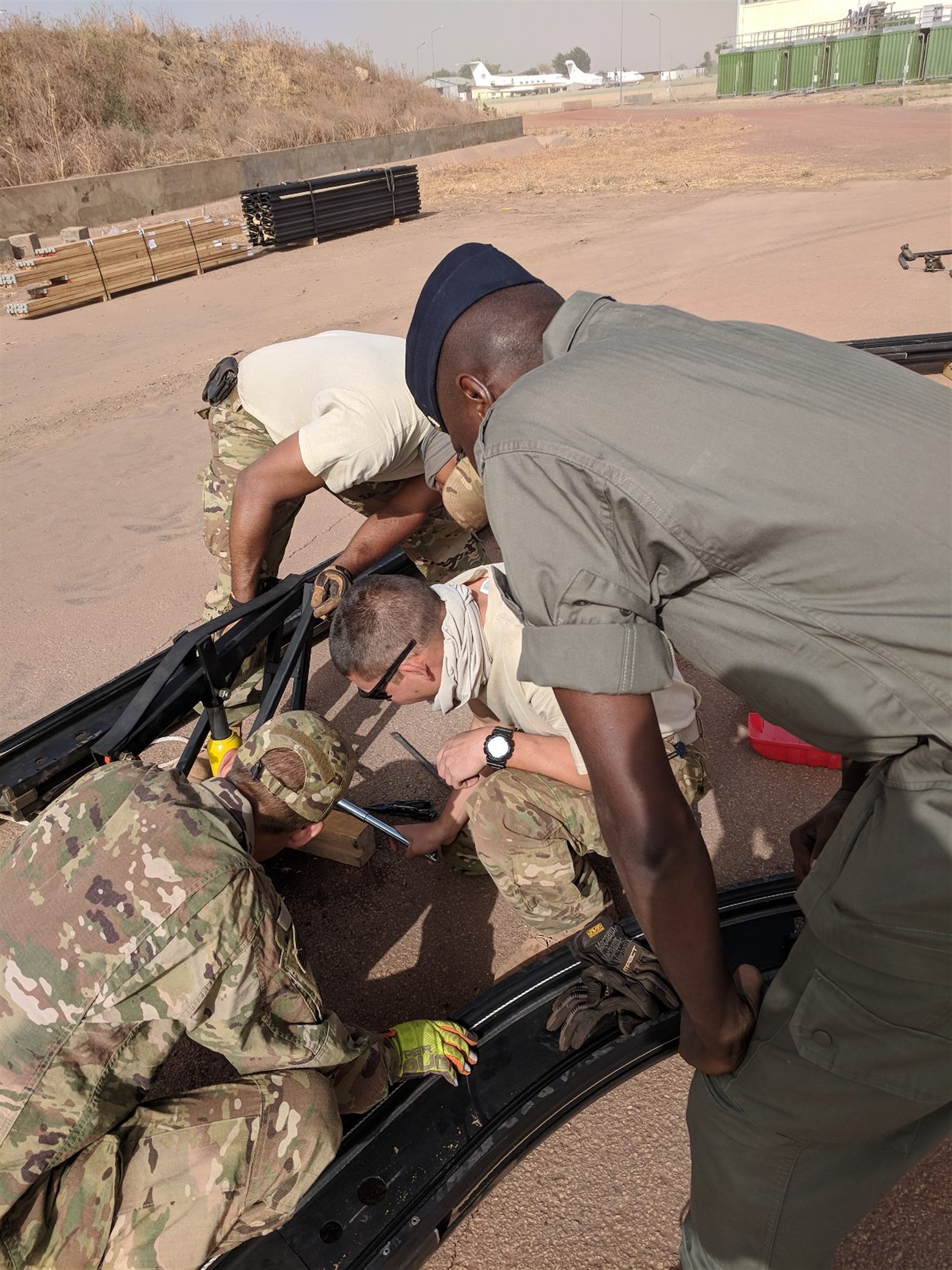 635th MMS Assists Chadian Air Force to overcome windstorm damage to aircraft