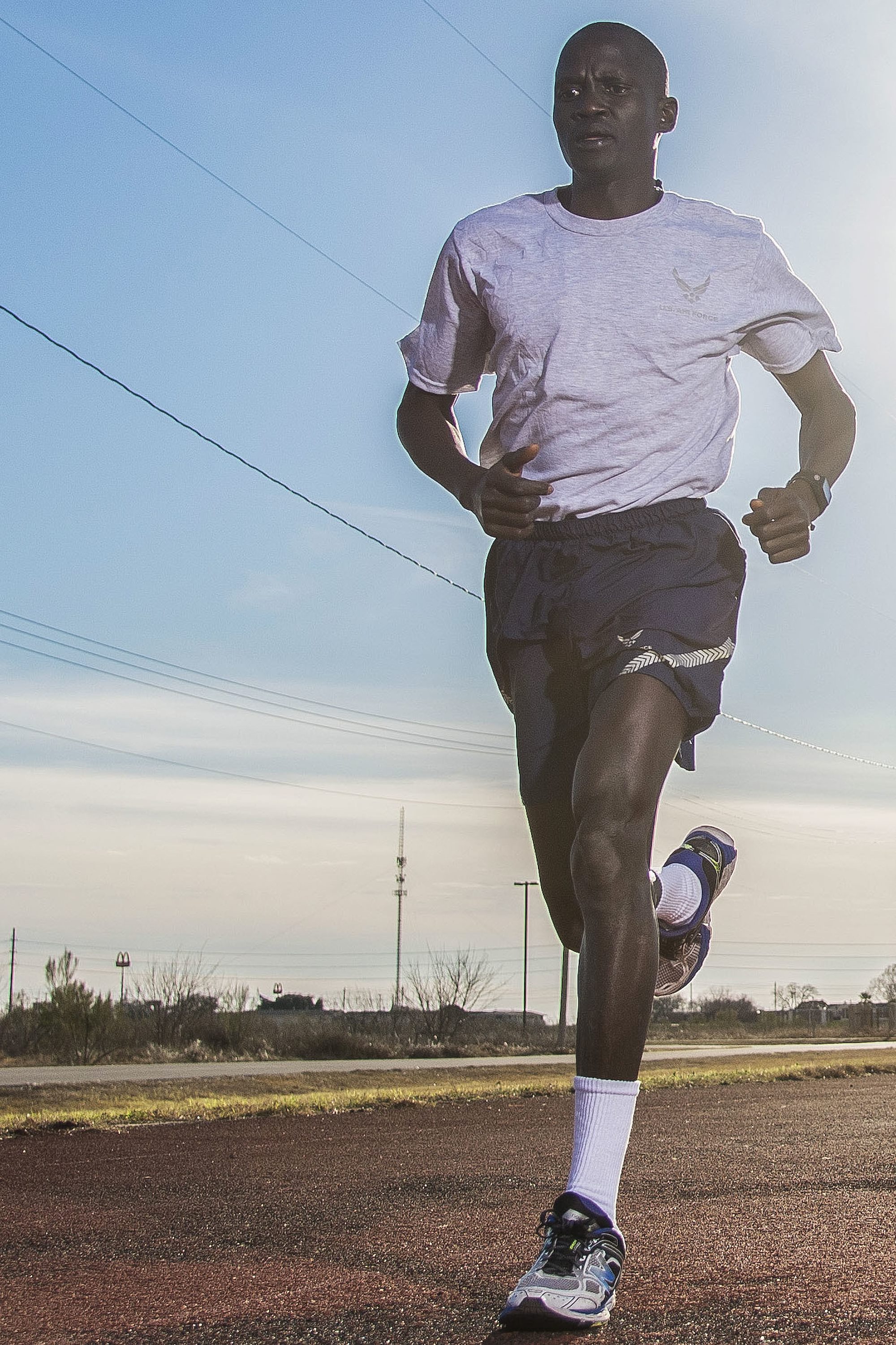 Former slave, two-time Olympian becomes an Airman