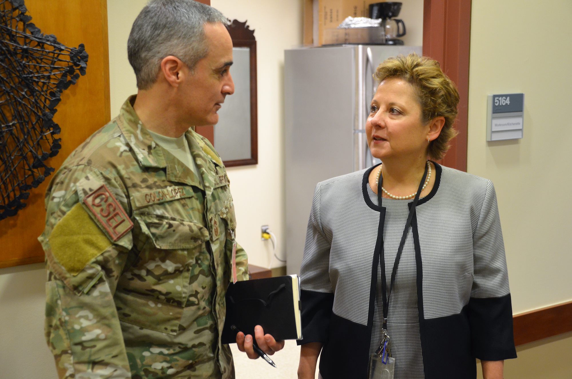 AFRICOM senior enlisted advisor meets with U.S. Ambassador to Liberia.