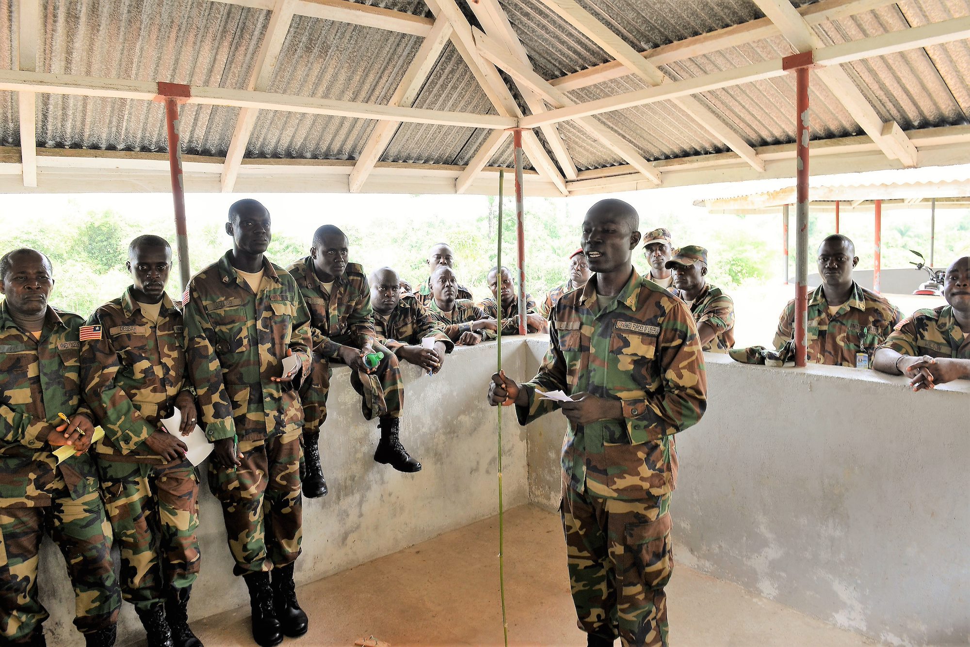 AFRICOM senior enlisted leader visits with Armed Forces of Liberia leadership; observes NCO development 
