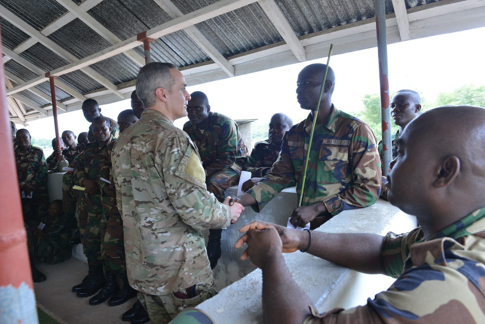AFRICOM senior enlisted leader visits with Armed Forces of Liberia leadership; observes NCO development 
