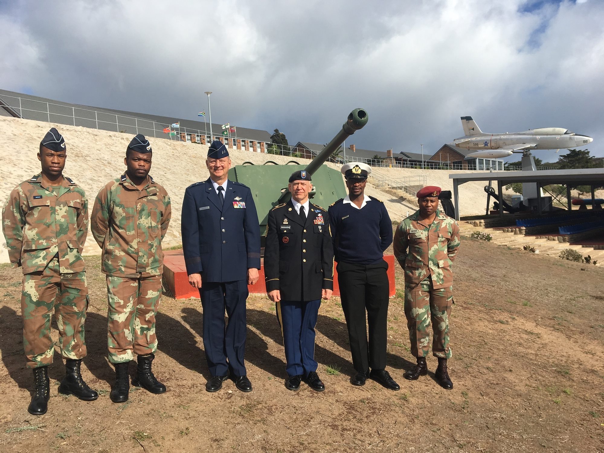 NY National Guard commander, senior enlisted leader visit South African military academy students