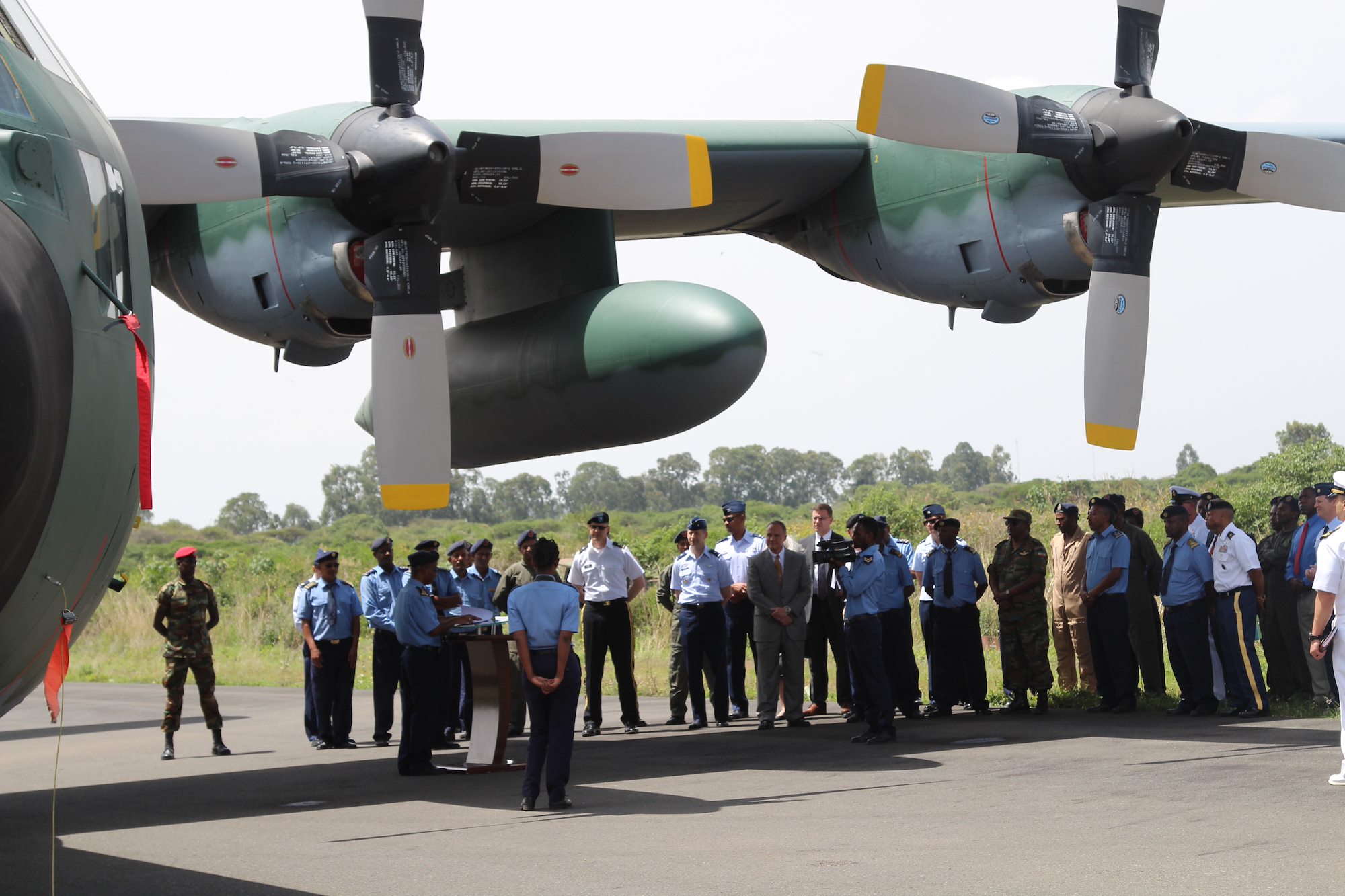 U.S. government delivers C-130 aircraft to Ethiopia