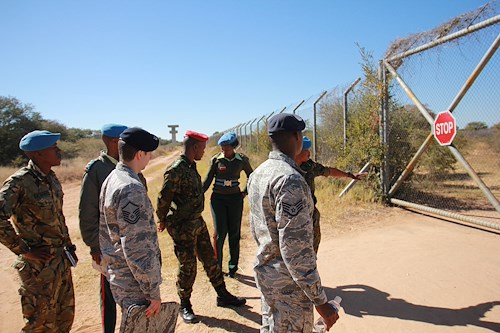 North Carolina Air National Guard security forces visit Botswana