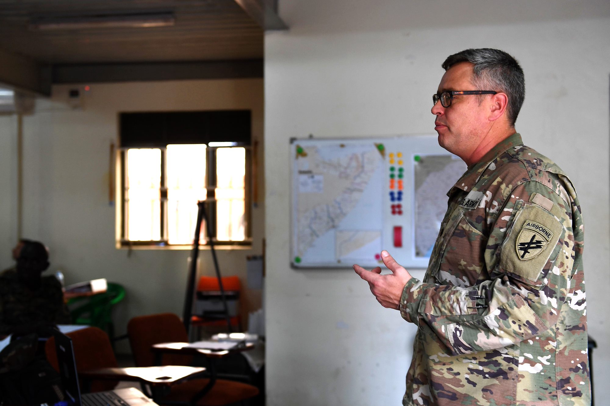 Uganda Peoples’ Defence Force Soldiers participate in civil affairs training
