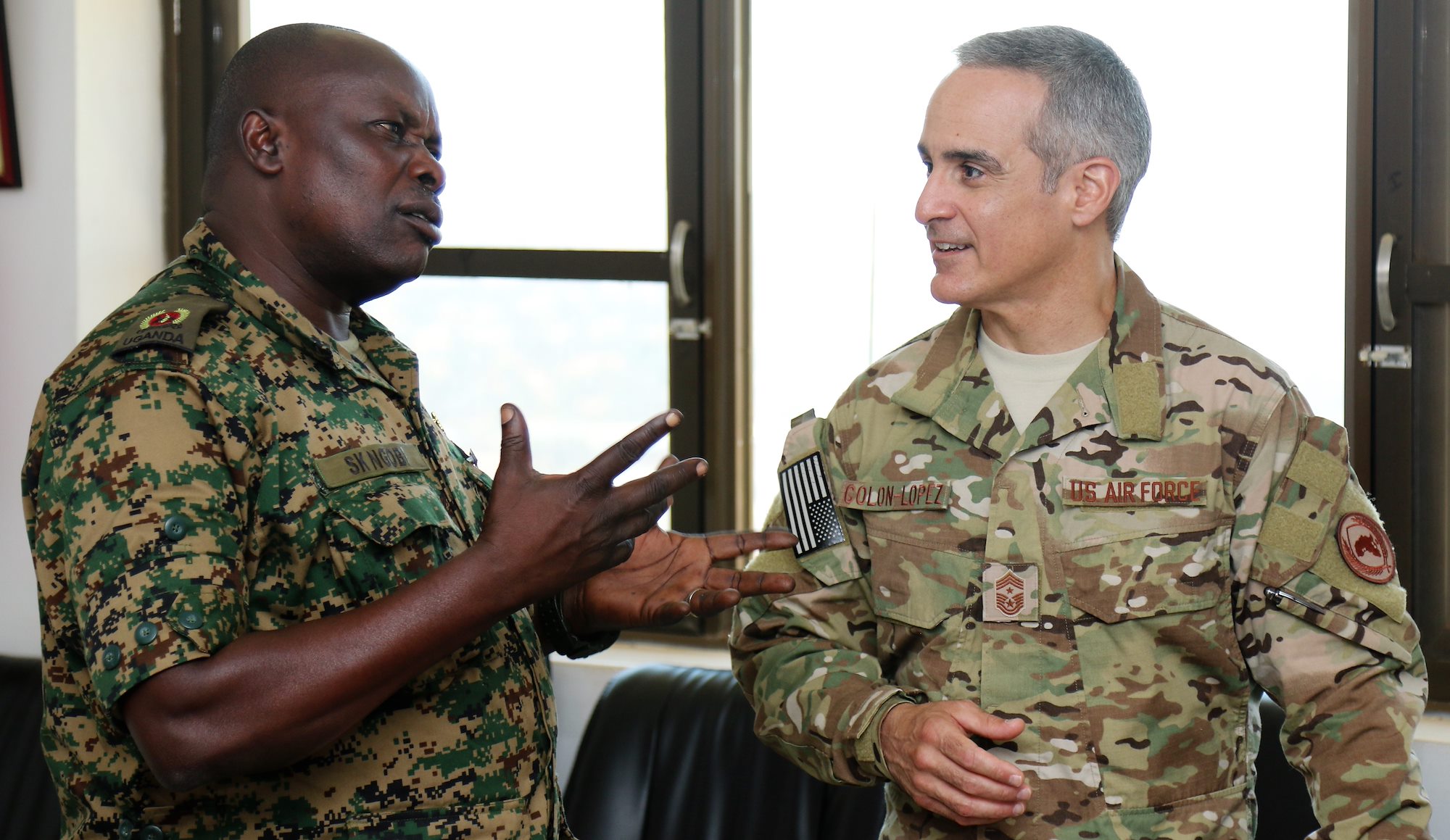 AFRICOM’s top NCO meets with Uganda Peoples’ Defence Force leaders