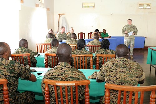 AFRICOM’s top NCO meets with Uganda Peoples’ Defence Force leaders