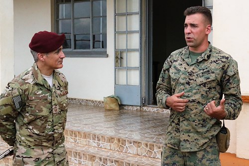 AFRICOM’s top NCO meets with Uganda Peoples’ Defence Force leaders