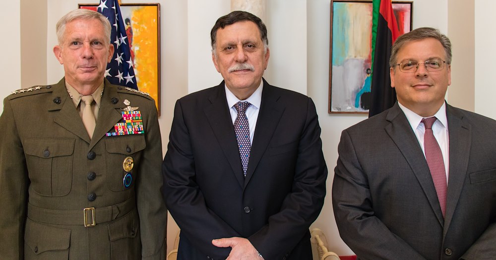  Chargé d’Affaires, AFRICOM commander Meet with Libyan Prime Minister 