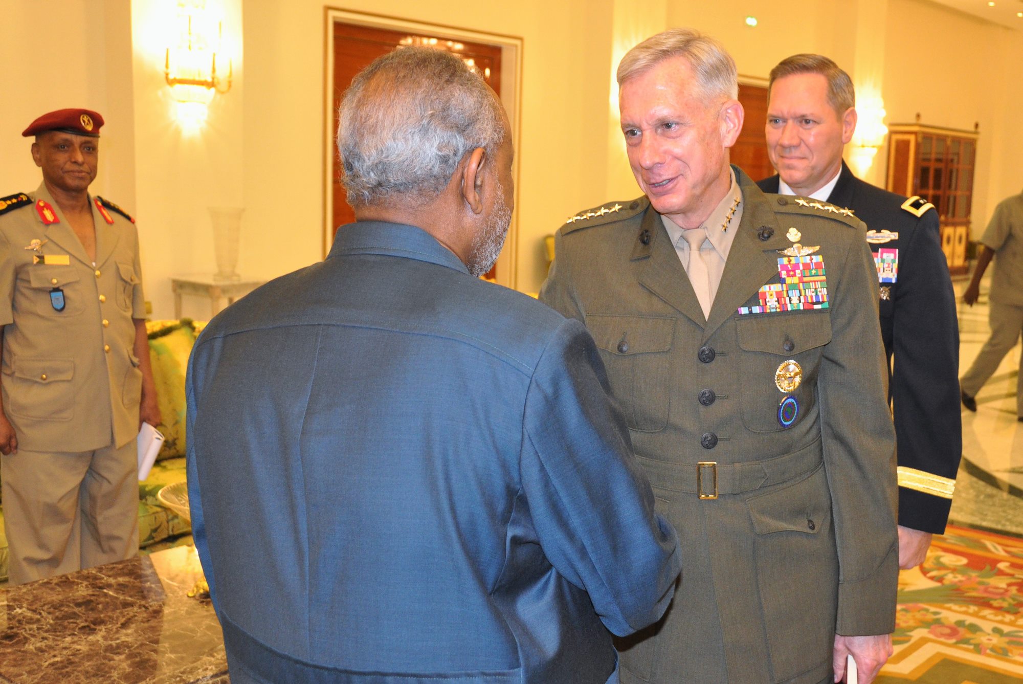 AFRICOM Commander meets with Djiboutian President, key leadership