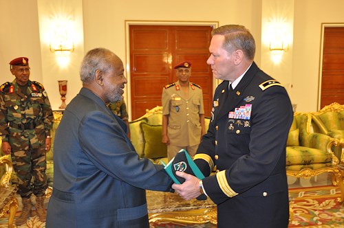 AFRICOM Commander meets with Djiboutian President, key leadership